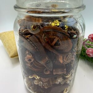 Vintage Steampunk Craft Jewelry Jar